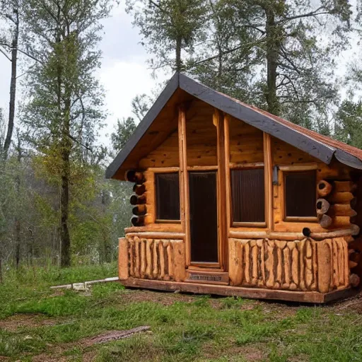 Image similar to a woodland cabin in the shape of a horse