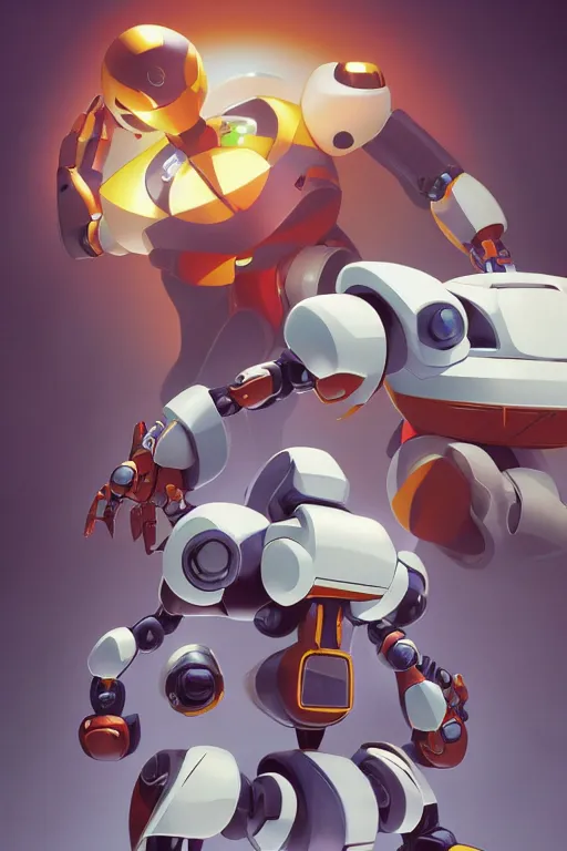 Image similar to metabots medabots medarotto medarot robot minimalist comics, behance hd by jesper ejsing, by rhads, makoto shinkai and lois van baarle, ilya kuvshinov, rossdraws global illumination ray tracing hdr