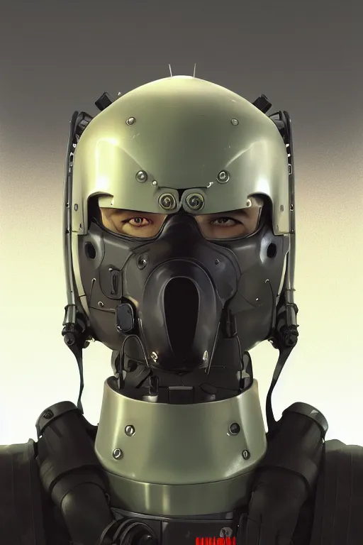 Image similar to robot ninja mask helmet metal gear solid training suit swat commando, aesthetic octane render, 8 k hd resolution, by ilya kuvshinov and cushart krentz and gilleard james, by carl warner and jim woodring, trending on artstation : 1. 5, sweet joy harmony color scheme