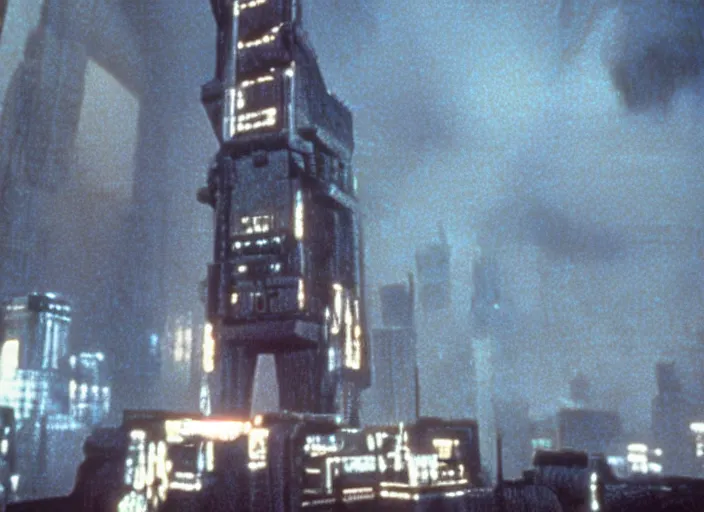 Prompt: building from the 1982 science fiction film Blade Runner