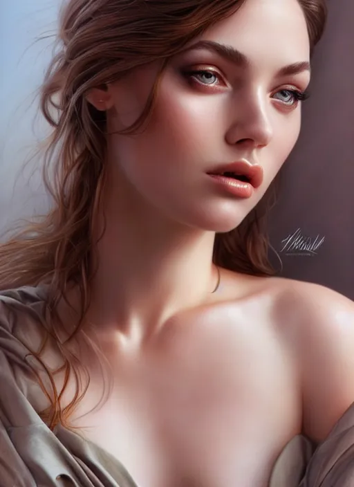 Prompt: a gorgeous female photo, professionally retouched, soft lighting, realistic, smooth face, full body shot, torso, dress, perfect eyes, wide angle, sharp focus on eyes, 8 k high definition, insanely detailed, intricate, elegant, art by marc hill and artgerm and johannes wessermark
