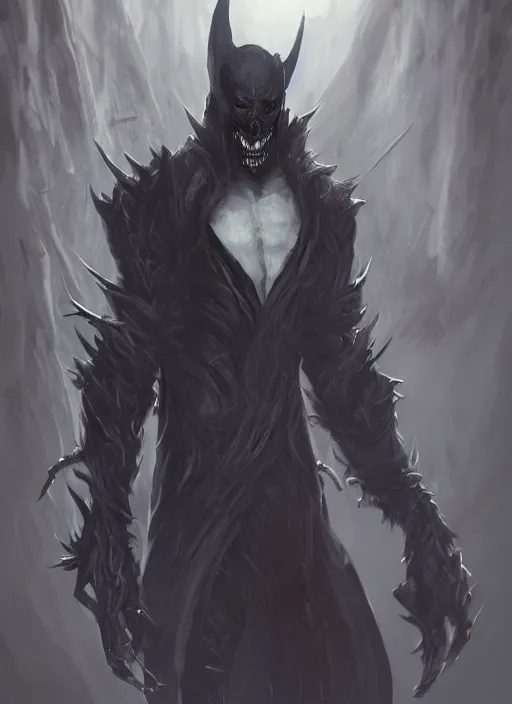 Image similar to detailed beautiful cool male character art depicting a creepy bat vampire monster, concept art, depth of field, on amino, by sakimichan patreon, wlop, weibo, bcy. net, colorhub. me high quality art on artstation.