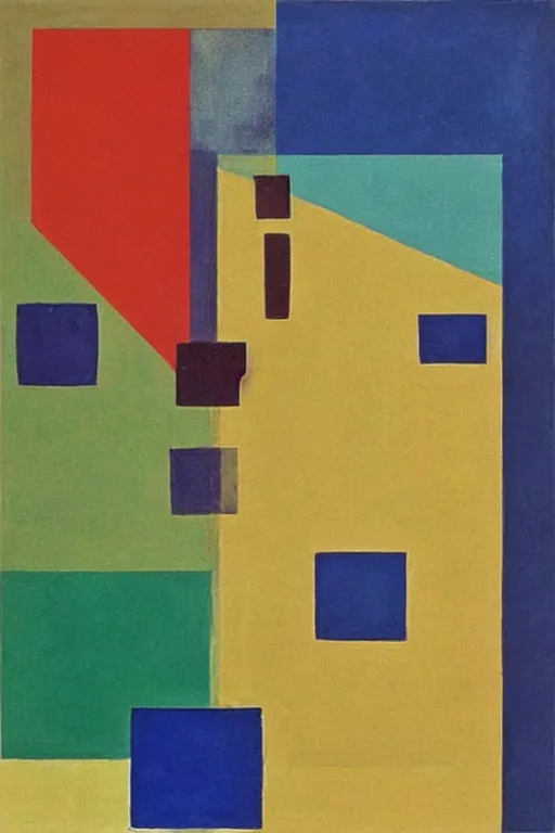 Image similar to “Suprematist painting by Nikolay Suetin”