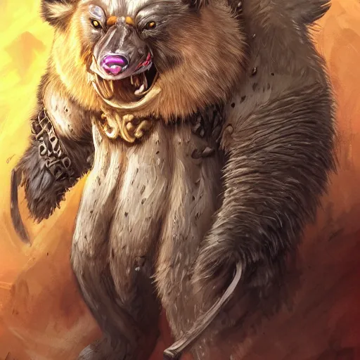 Prompt: bear mutant, scare, highly detailed face, full body, fantasy art, monster art, style of masami kurumada, illustration, epic, fantasy, intricate, hyper detailed, artstation, concept art, smooth, sharp focus, ray tracing