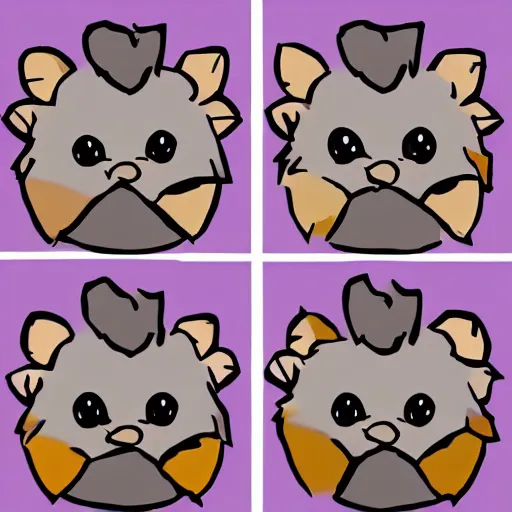 Image similar to cute hedgehog emote twitch waving lineart