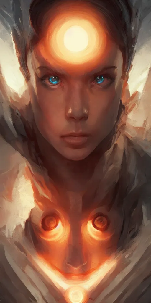 Image similar to symmetry!! portrait if the true face of god, highly detailed, perfect lighting, perfect composition, 4 k, artgerm, derek zabrocki, greg rutkowski