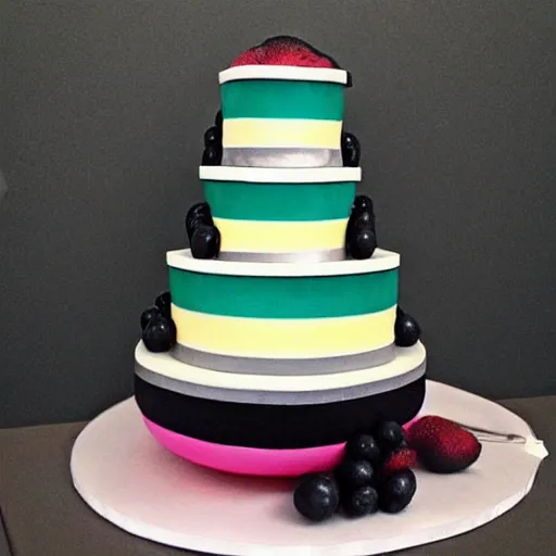 Prompt: “a multilevel cake imagined as a boroque art”