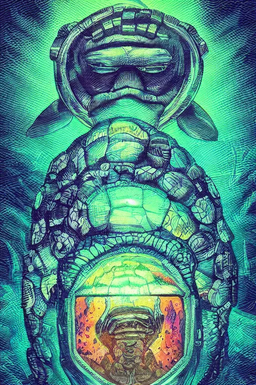 Image similar to portrait of jewel 🐢 dreamer in the style of Rob Lefield and Dan Mumford , trending on artstation, digital art,surrealism ,macro,blueprint ,vaporwave ,