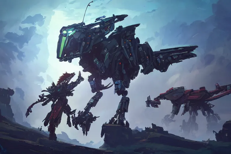 Image similar to stormbird machine mecha animal beast robot of horizon forbidden west horizon zero dawn bioluminiscence, behance hd by jesper ejsing, by rhads, makoto shinkai and lois van baarle, ilya kuvshinov, rossdraws global illumination