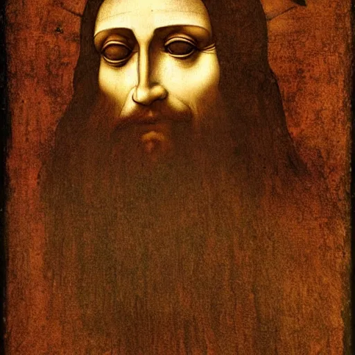 Prompt: jesus christ as imagined by leonardo da vinci