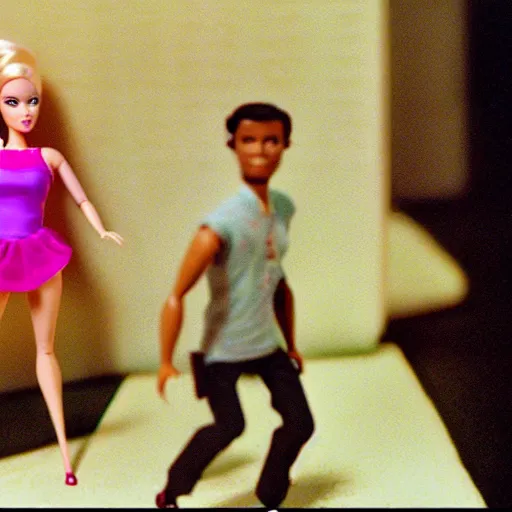 Barbie and cheap ken fighting