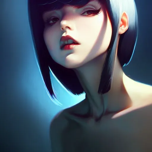 Image similar to a beautiful executioner looks darkly, art by ilya kuvshinov and lois van baarle and ross tran and range murata and artgerm and andy warhol, norman rockwell, digital art, highly detailed, profile picture, intricate, sharp focus, mystical trending on artstation hq, deviantart, pinterest, unreal engine 5, 4 k uhd image