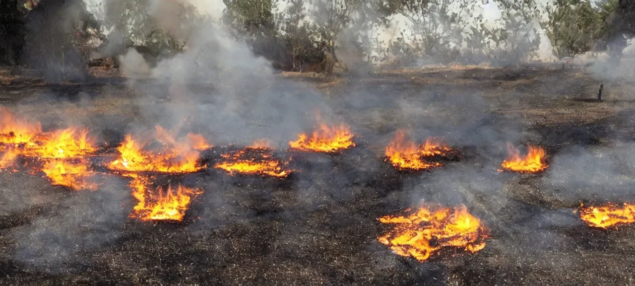 Image similar to entire fire created only from water drops