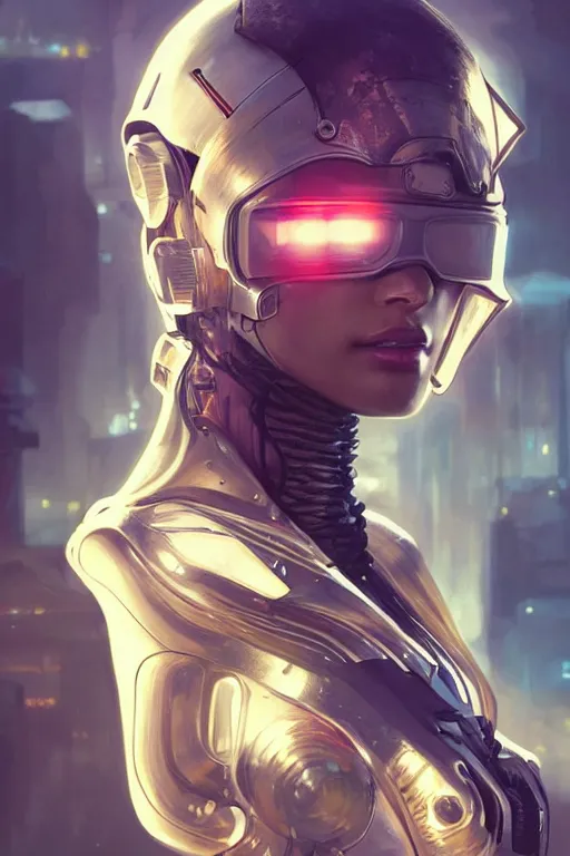 Image similar to ultra realistic illustration, dappled lighting, closeup portrait shot, perfect lighting, hacknaut cyberpunk, sci - fi, fantasy, intricate, elegant, deviantart, highly detailed, digital painting, artstation, concept art, smooth, sharp focus, illustration, art by artgerm and greg rutkowski and alphonse mucha