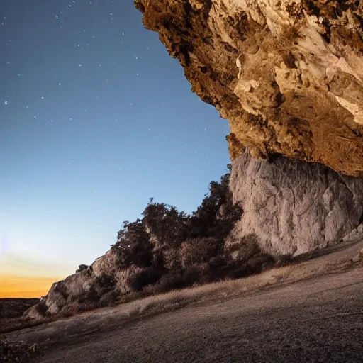 Prompt: photograph of a nocturnal monster that lives in caves