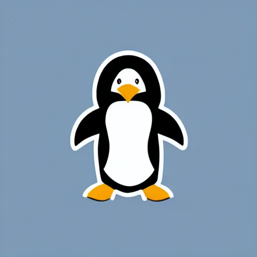 Image similar to a premium vector logo of tux the penguin