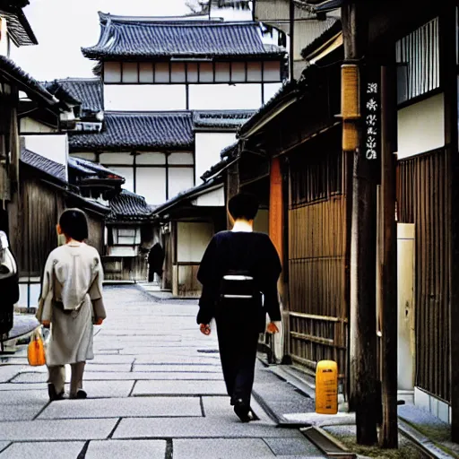 Image similar to walking the streets of old kyoto by inio asano