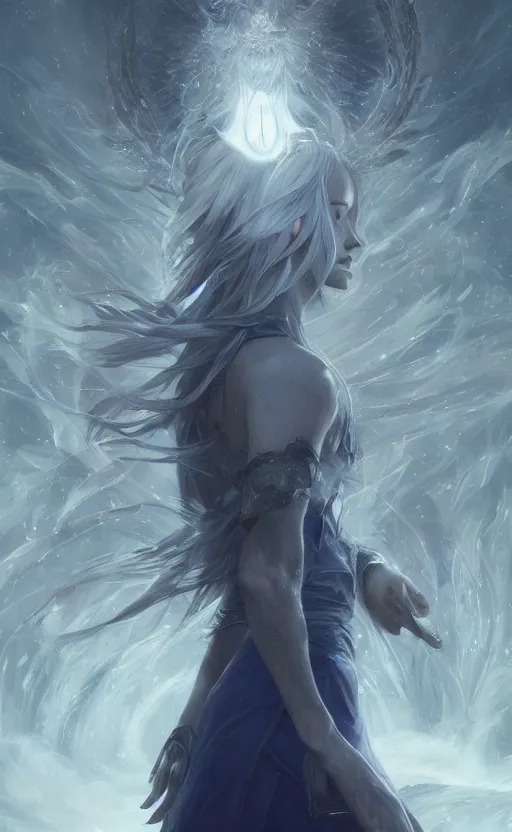 Prompt: a girl from final fantasy live action, wind spirit, evocative, mystical night, very very very very detailed, award winning, masterpiece digital painting by greg rutkowski, alex grey, artstation, 4 k wallpaper