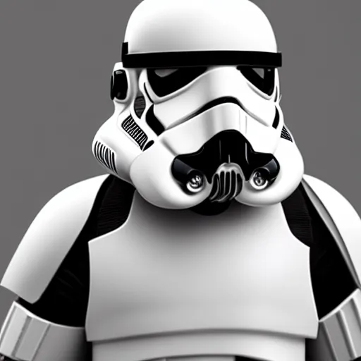 Image similar to stormtrooper without helmet wombat head, star wars, incredible detail, character concept art, fineline detail, cinematic quality, high octane, vray render