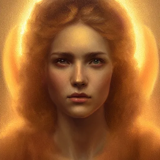 Image similar to majestic gracious regal female angel portrait, ancient greece, atmospheric lighting, painted, intricate, volumetric lighting, beautiful, rich deep colours masterpiece, golden hour, golden ratio, sharp focus, ultra detailed, by leesha hannigan, ross tran, thierry doizon, kai carpenter, ignacio fernandez rios