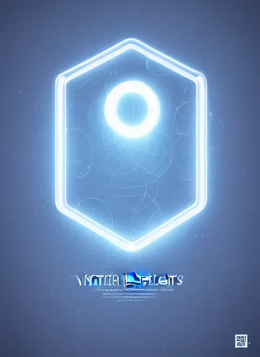 Prompt: centred product render poster of mysterious letter vector scifi glowing lights intricate elegant highly detailed artstation concept art smooth