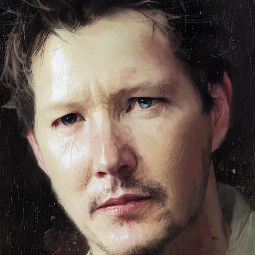 Prompt: andrew mccarthy by ruan jia, portrait