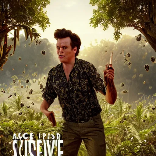 Prompt: hyperrealistic dslr film still of ace ventura pet detective stung by millions of bees, stunning 8 k octane comprehensive 3 d render, inspired by istvan sandorfi & greg rutkowski & unreal engine, perfect symmetry, dim volumetric cinematic lighting, extremely hyper - detailed, extremely lifelike attributes & lifelike texture, intricate, masterpiece, artstation, stunning