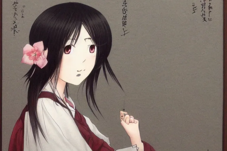 Image similar to a girl,art of yoneyamai