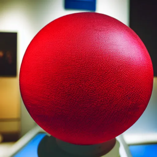 Image similar to Photo Of A Real Life Pokeball At A Museum