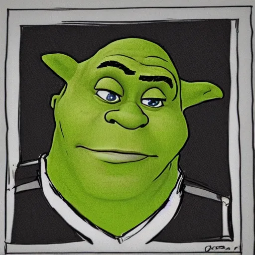 Image similar to shrek, intricate