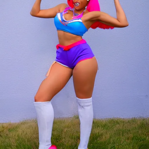 Image similar to nicki bella as lola bunny,