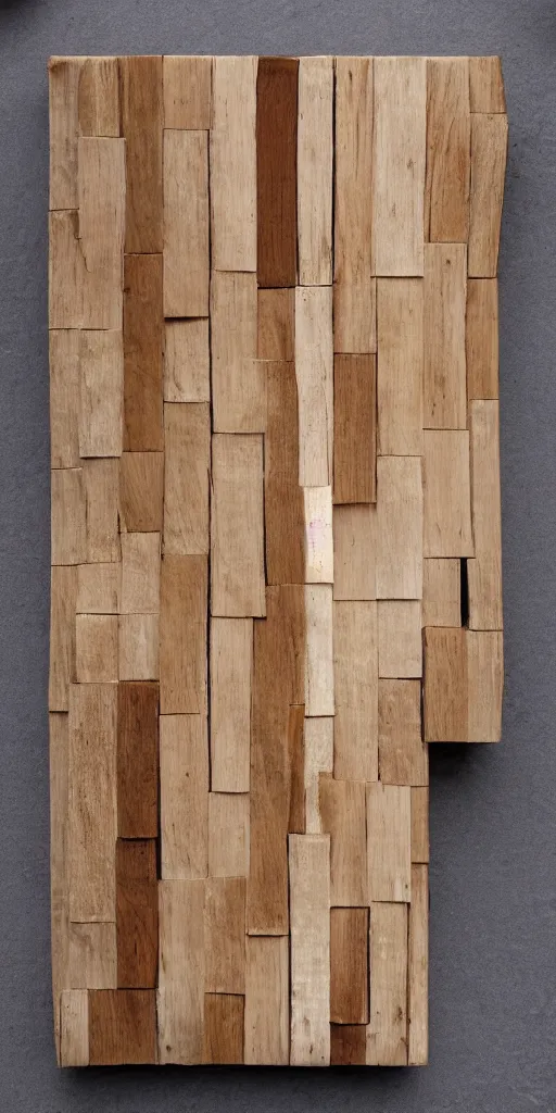 Prompt: a photo of a rectangular block of wood.