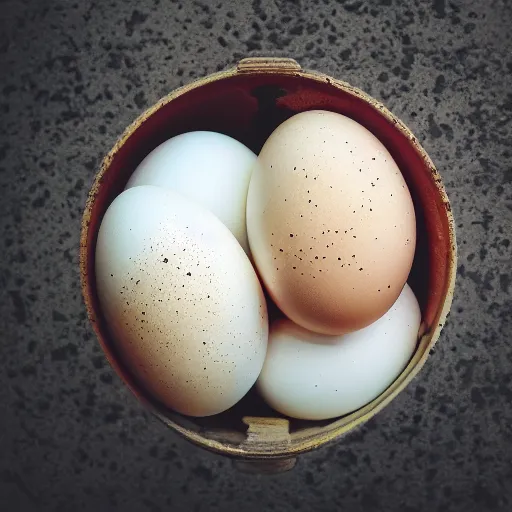 Prompt: chicken ( ( ( ( ( egg ) ) ) ) ), trending on unsplash, portrait!!