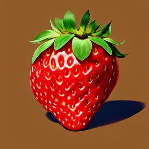 Prompt: Goro Fujita ilustration freshly cut strawberry, fluffy fruit full of liquid and freshly picked flavor, painting by Goro Fujita, sharp focus, highly detailed, ArtStation