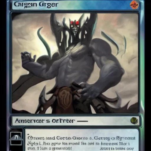 Prompt: sin gorger magic the gathering card art