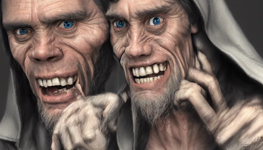 Prompt: Jim Carrey is the Grim Reaper, hyperdetailed, artstation, cgsociety, 8k