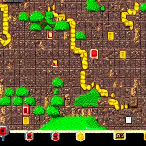 Image similar to Donkey Kong Country level depicting a beautiful mine with shiny crystals on the wall, floating barrels and minecarts. In-game screenshot