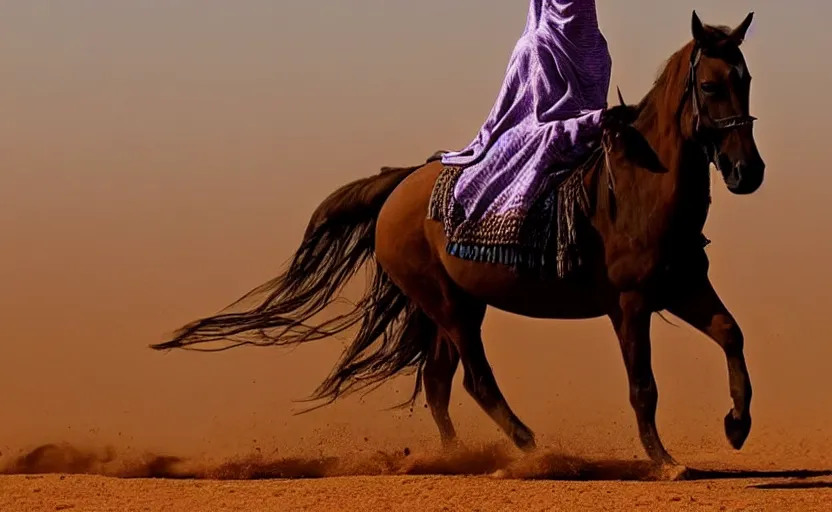 Image similar to beautiful burqa's woman, riding a horse!!! in saharan, sharp eyes, perfect dynamic posture, dust, cinematic, perfect dynamic pose, pinterest, very perfect position, award winning photo by national geographic, bokeh