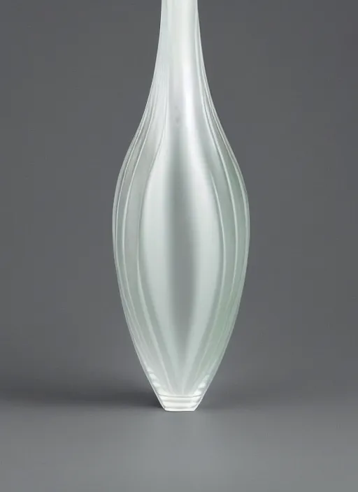 Image similar to Vase in the shape of a Kline bottle, designed by Rene Lalique