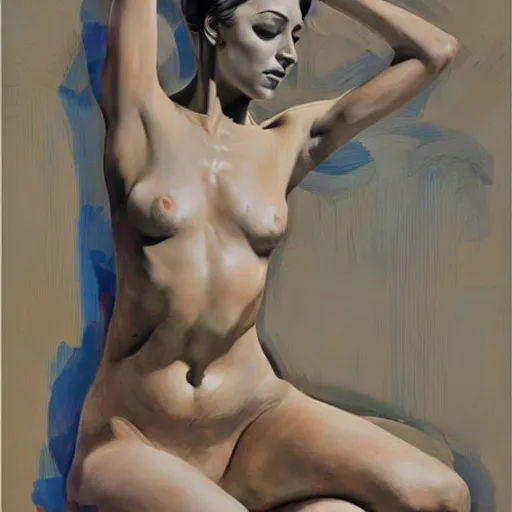 Prompt: abstract full body continuous line by art frahm, vladimir volegov, pablo picasso