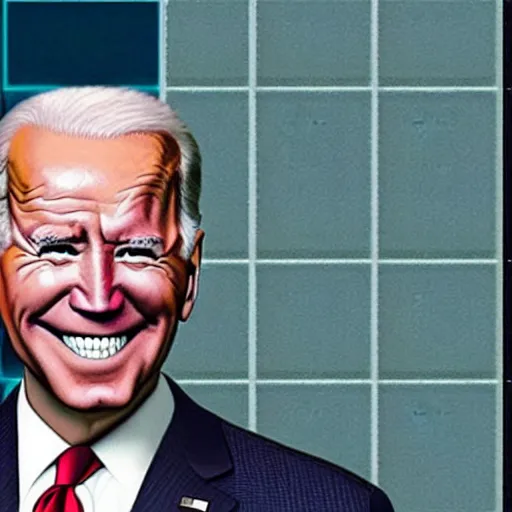 Prompt: Joe Biden in Minecraft