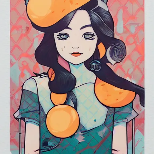 Prompt: Princess Peach picture by Sachin Teng, asymmetrical, dark vibes, Realistic Painting , Organic painting, Matte Painting, geometric shapes, hard edges, graffiti, street art:2 by Sachin Teng:4