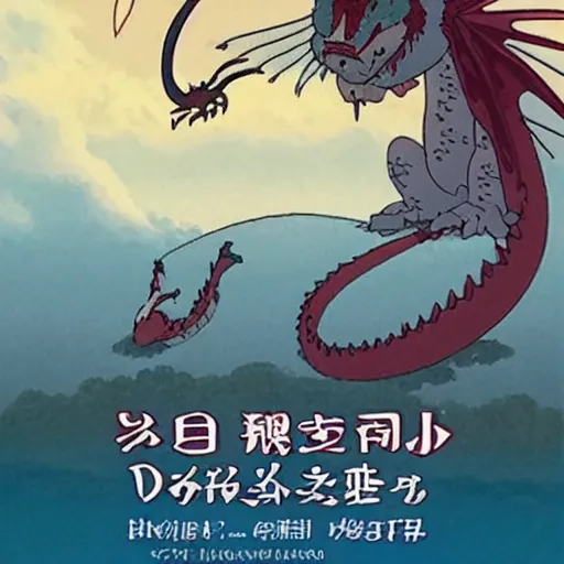 Prompt: a dragon made a straw, studio ghibli