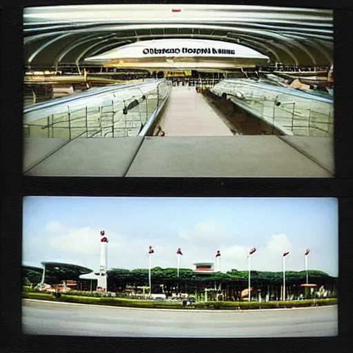 Image similar to polaroid photo of changi airport