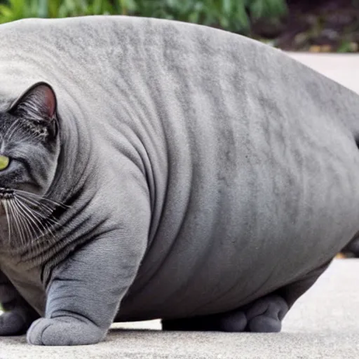 Image similar to photo of a cat manatee hybrid