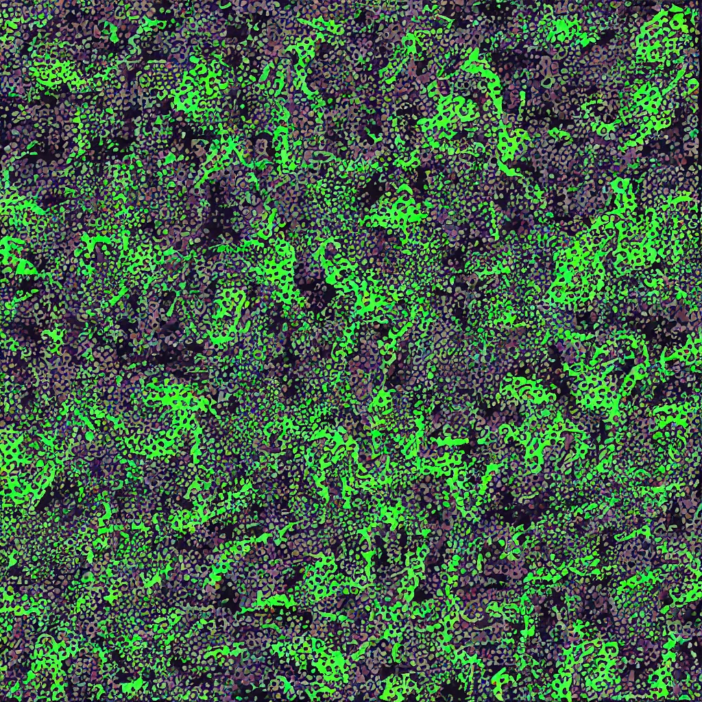 Image similar to shape of toads, camouflage pattern, camo made of frogs, minimal, abstract, acrylic, oil, clay, stipples, stippling, glitch, datamosh, data, cybernetic, splotches, painting, dark, eerie