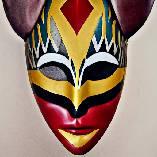 Image similar to harlequin mask, cinematic,