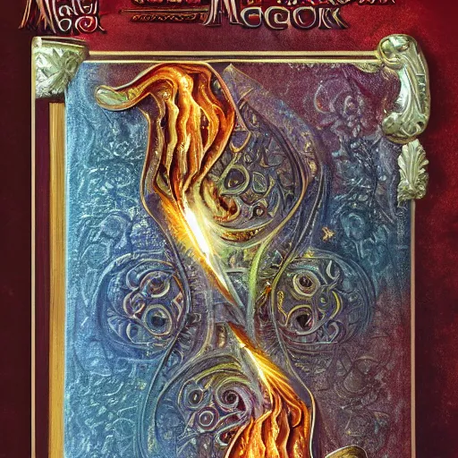 Prompt: cover of magic book written by sorcerer, highly detailed, 4 k