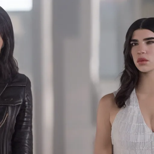 Image similar to still of dua lipa in westworld tv series