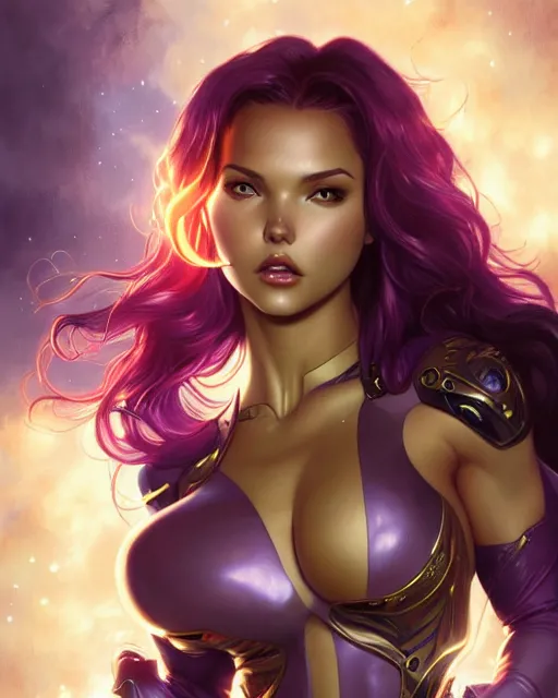 Prompt: ultra realistic illustration, danielle campbell as starfire anime, intricate, elegant, highly detailed, digital painting, artstation, concept art, smooth, sharp focus, illustration, art by artgerm and greg rutkowski and alphonse mucha and wlop